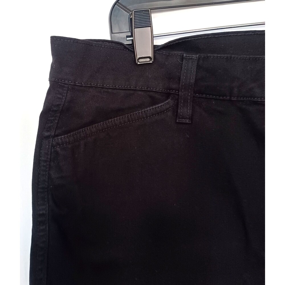 NYDJ Lift Tuck Women's 14 Black Chino Shorts Stretch High Rise 5 Pocket - Picture 3 of 10